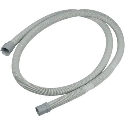Gray flexible hose on a white background