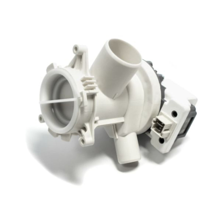 White mechanical component on a white background