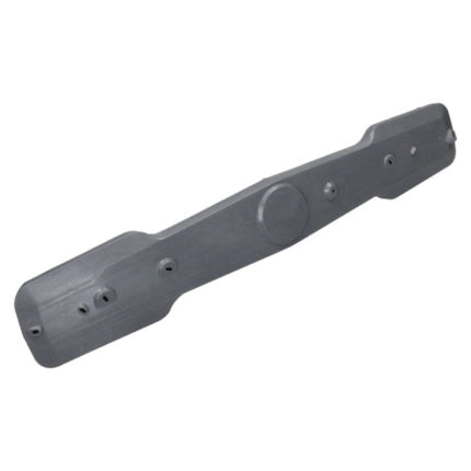 Gray plastic component on a white background