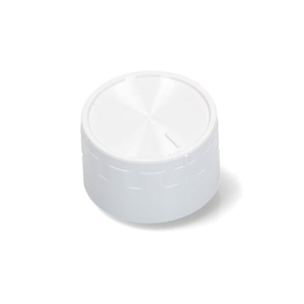 Stack of white containers on a white background