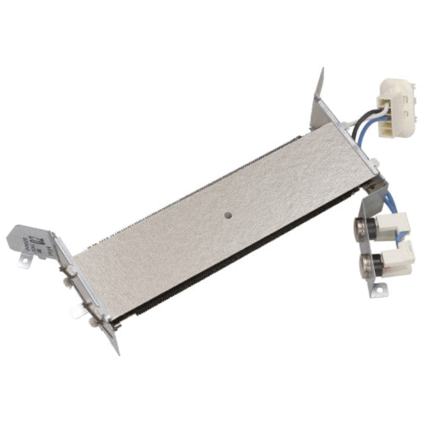 Heater element with wiring on a white background