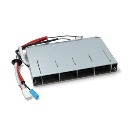 Electrical component with connectors on a white background