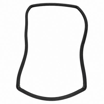 A black rubber door seal or gasket shown as a simple outline on a plain white background.