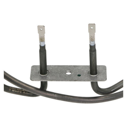 Thermocouple with metal plate and wires on a white background