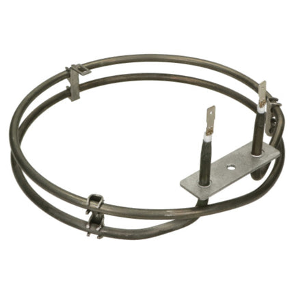 Metal heating element on a white background