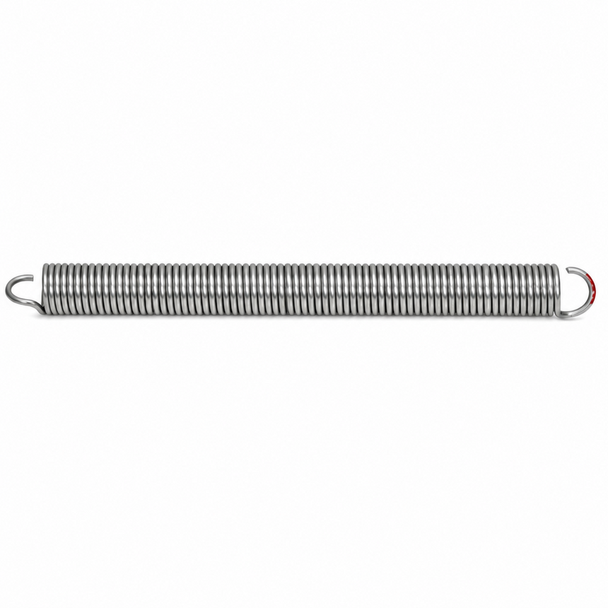 Replacement dishwasher door spring repair kit including tension spring, plastic door cable and end guide, suitable for selected Bosch, Siemens, Neff and Balay dishwashers.