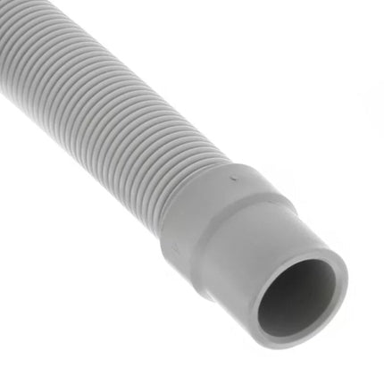 Gray flexible hose on a white background