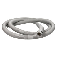 Gray flexible hose on a white background