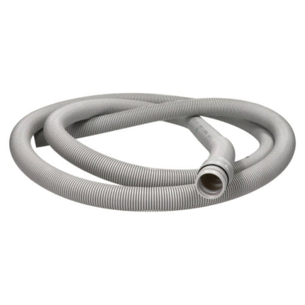 Gray flexible hose on a white background