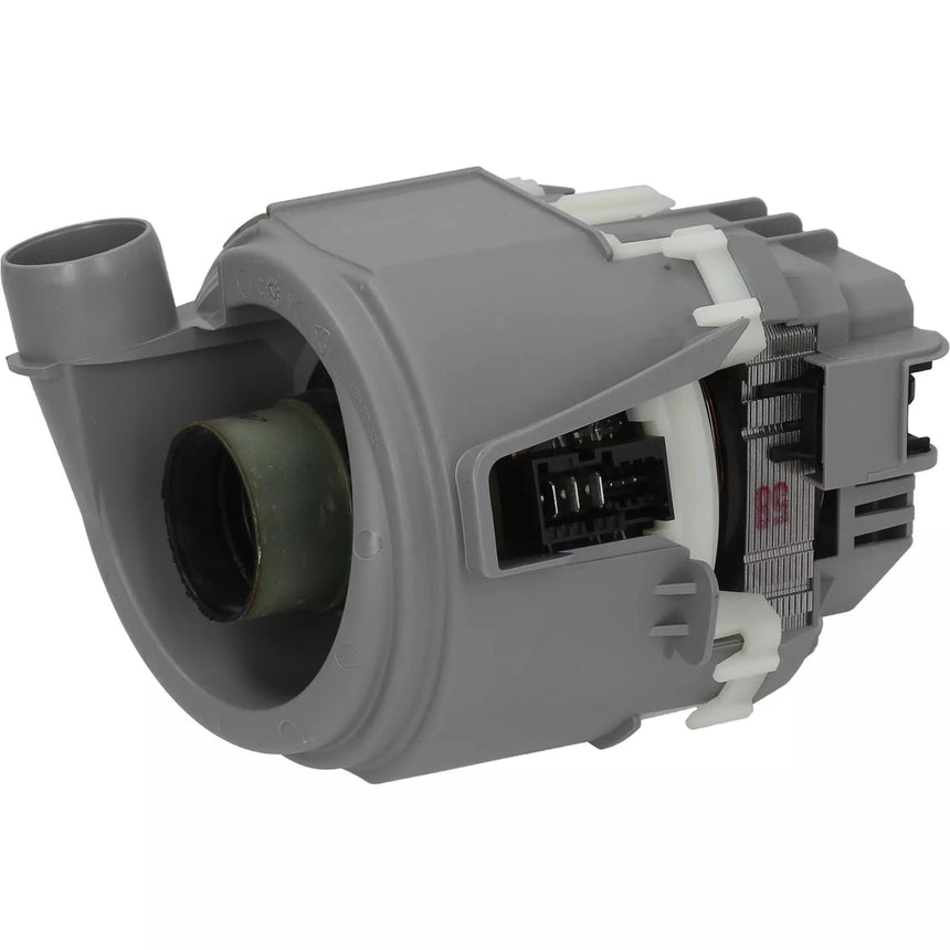 Gray mechanical component on a white background