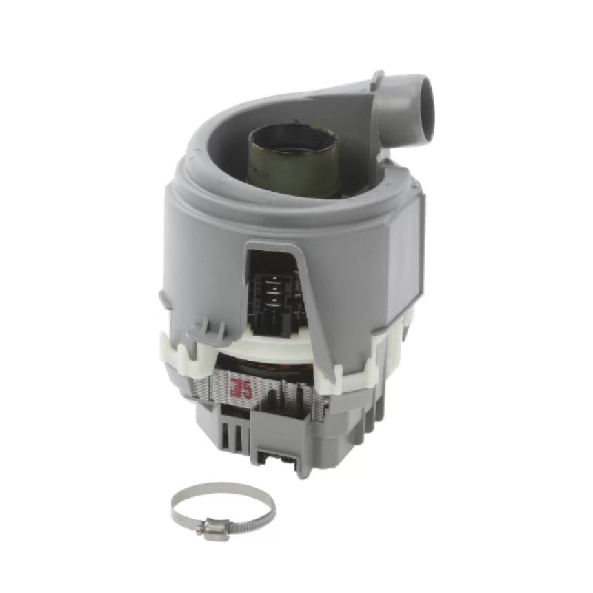 Gray mechanical component with a white background