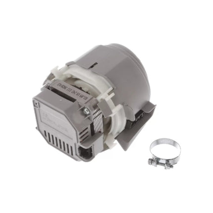 Mechanical component with a clamp on a white background