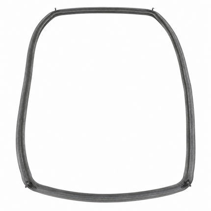A dark gray replacement rubber seal or gasket with a trapezoidal shape, shown on a plain white background.
