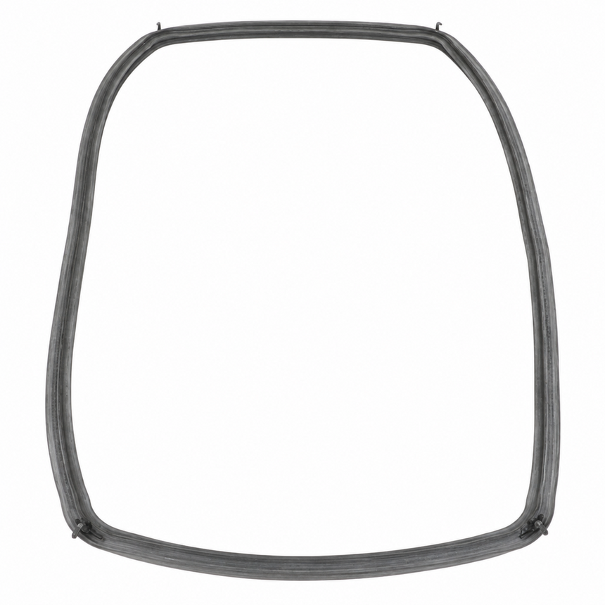 A dark gray replacement rubber seal or gasket with a trapezoidal shape, shown on a plain white background.