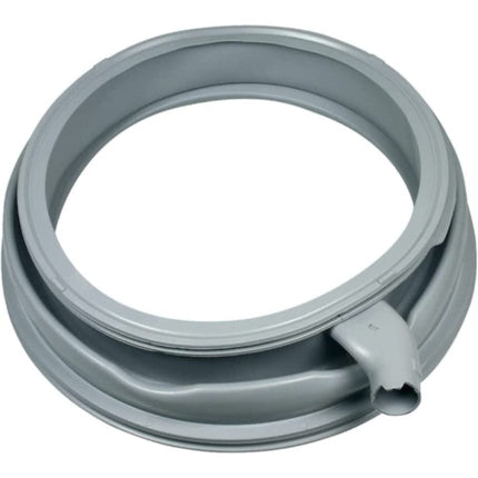 Coiled gray hose on a white background