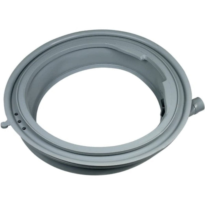 Gray rubber gasket on a white background