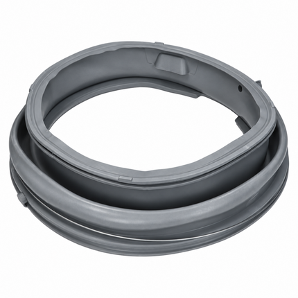 A gray replacement rubber gasket ring, likely for a dishwasher or similar appliance, shown on a solid white background.