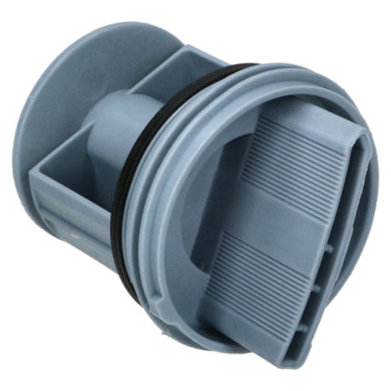 Gray plastic component on a white background