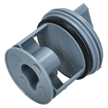 Gray plastic component on a white background