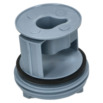 Gray plastic component on a white background