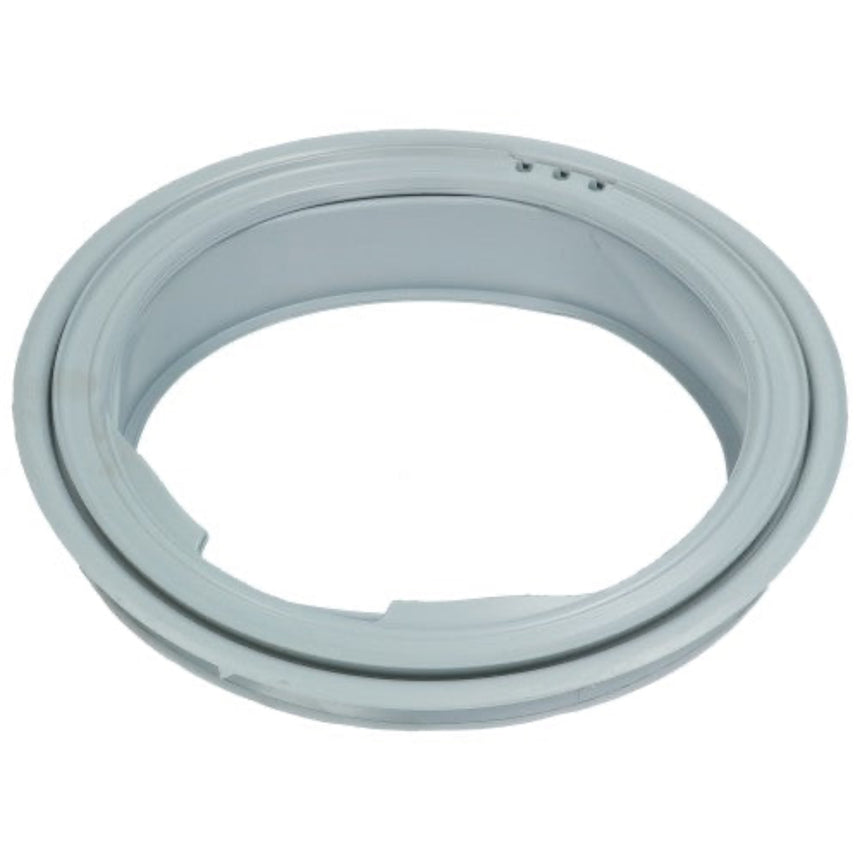 Gray rubber gasket on a white background