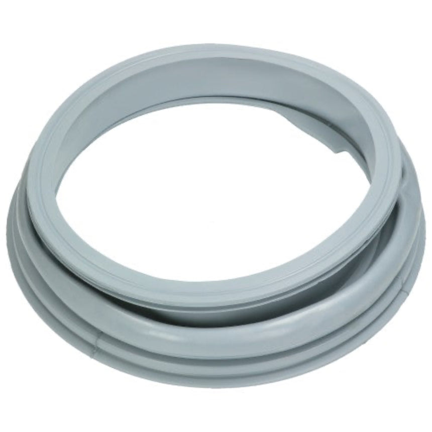 Gray rubber gasket on a white background