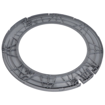 Gray plastic ring on a white background