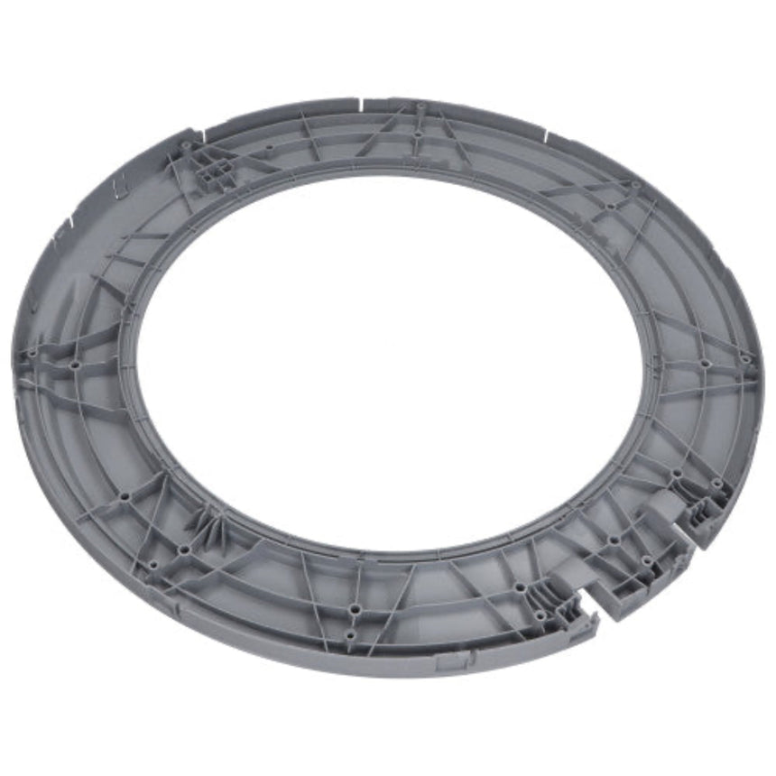 Gray plastic ring on a white background