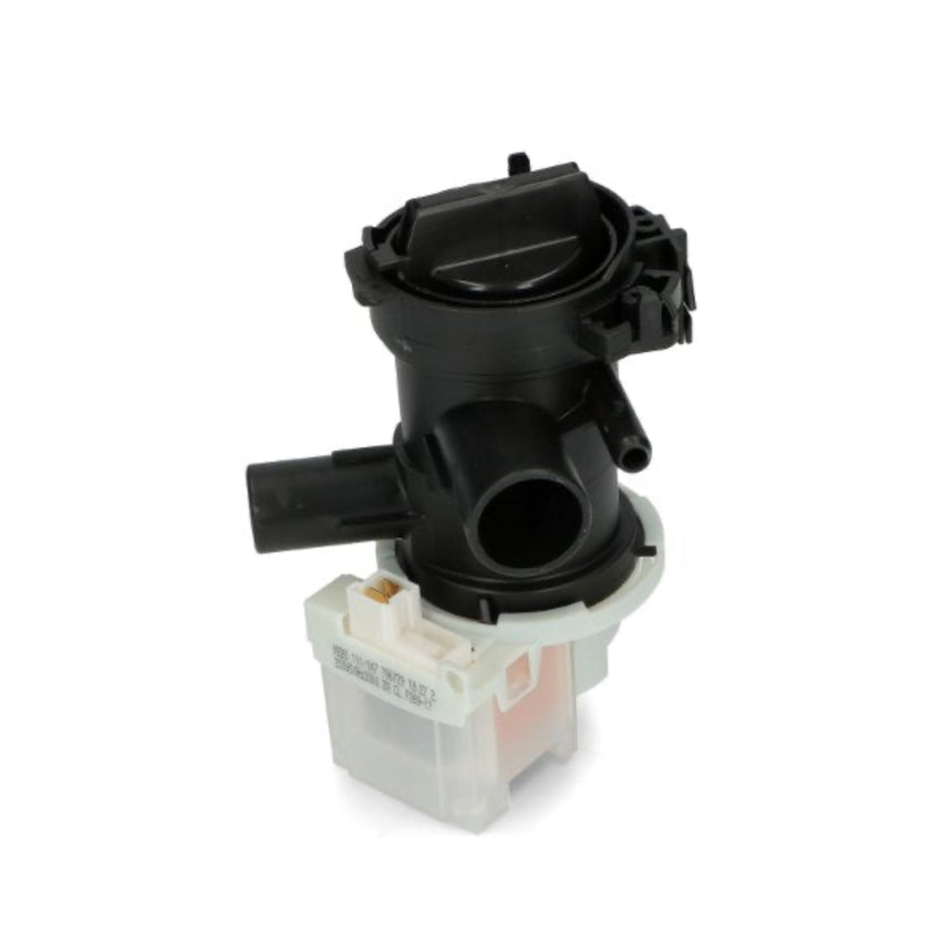 Black mechanical valve on a white background