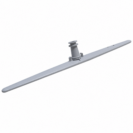 A light gray plastic irrigation or sprinkler nozzle assembly, shown diagonally on a plain white background.