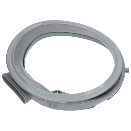 A light gray replacement appliance seal or gasket ring, photographed on a solid white background.