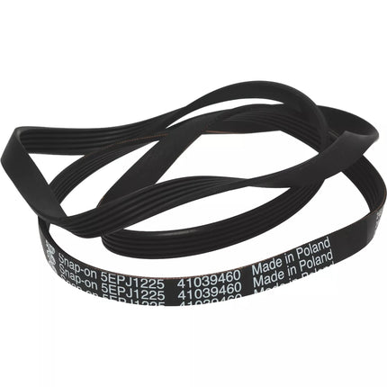 Black belt with text 'Made in Poland' on a white background