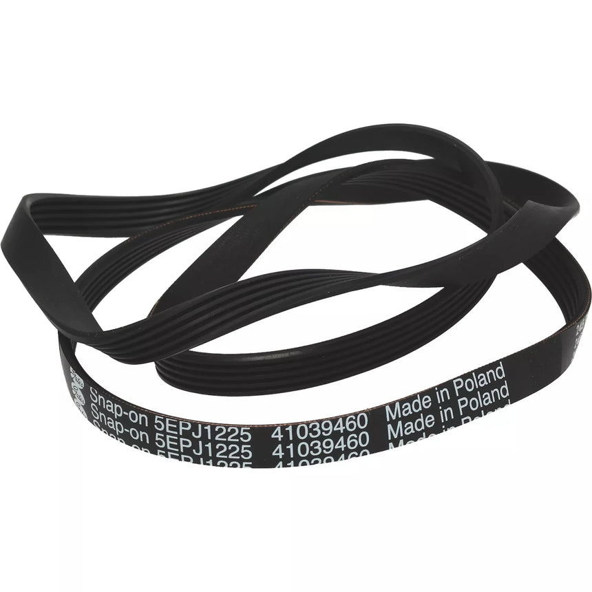 Black belt with text 'Made in Poland' on a white background