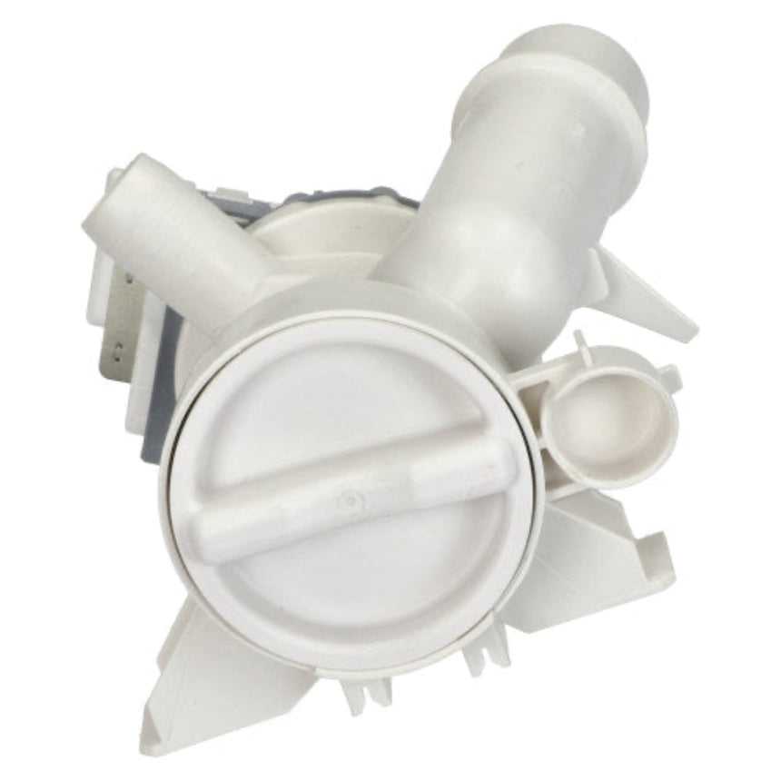 White mechanical component on a white background
