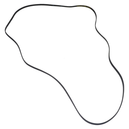 Outline of a race track on a white background