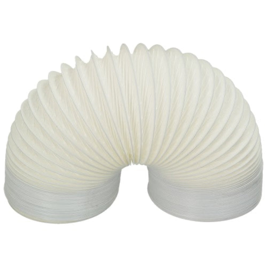 White inflatable neck pillow on a white background