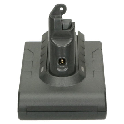 A dark gray replacement battery pack for cordless tools, shown from the front against a plain white background.