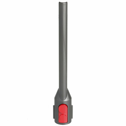 Gray and red tool handle on a white background