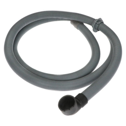 Gray vacuum hose on a white background