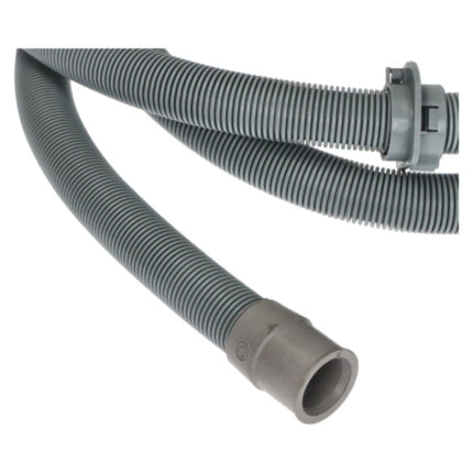 Gray vacuum hose on a white background
