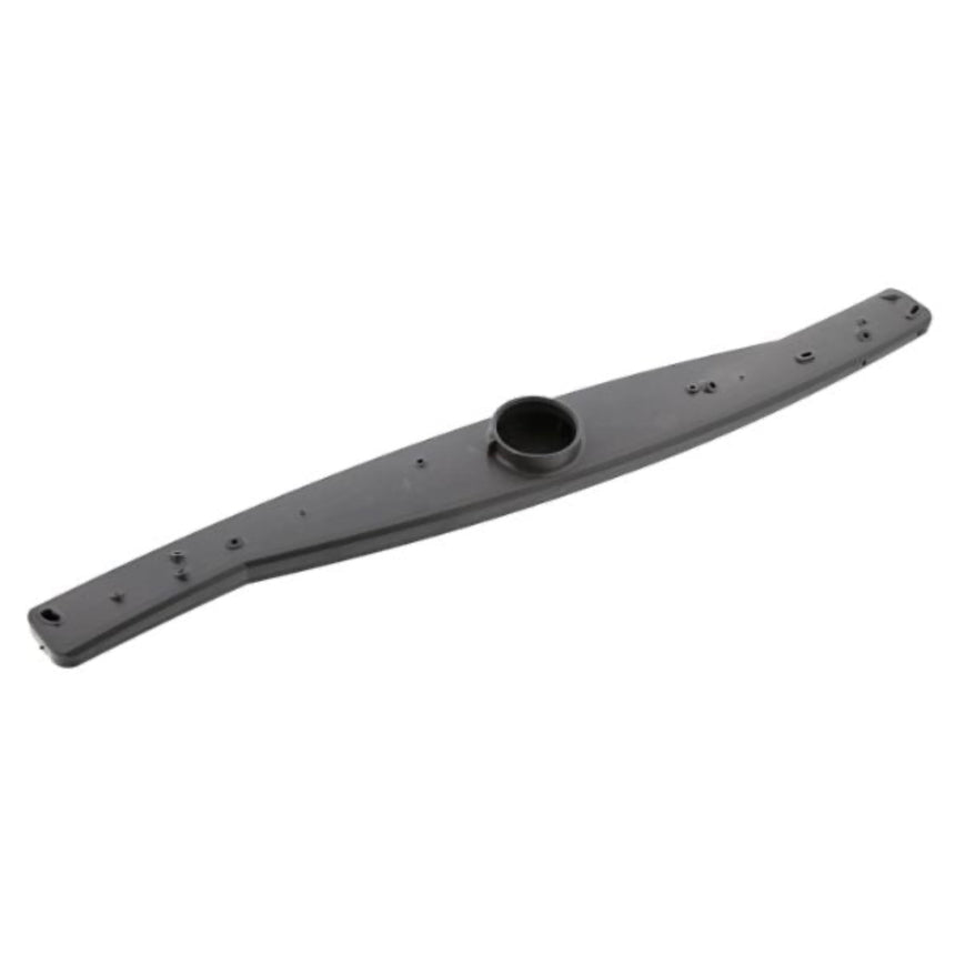 Black metal bracket on a white background