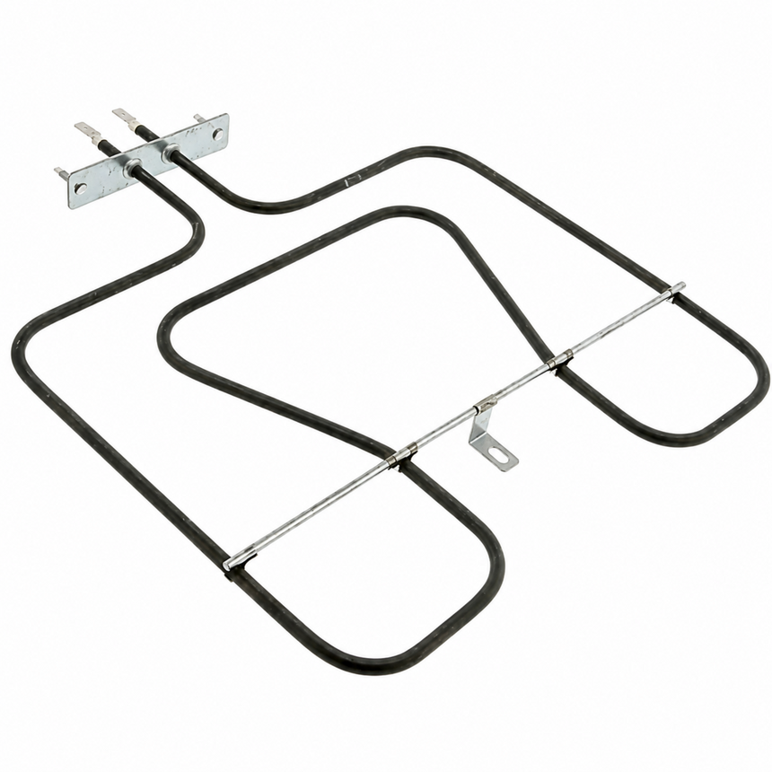 Oven heating element on a white background