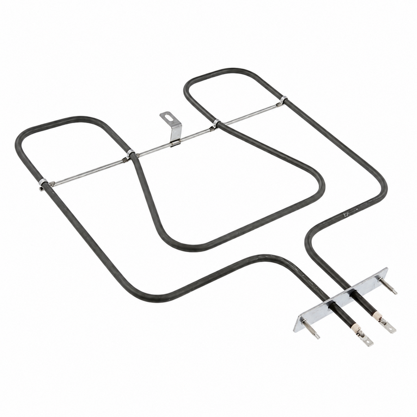 Oven heating element on a white background