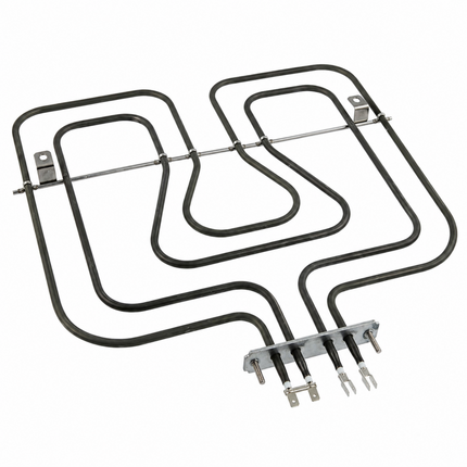 Electric heating element with U-shaped design on a white background