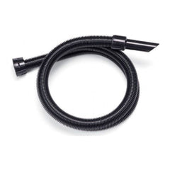 Black vacuum hose on a white background
