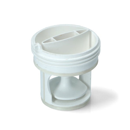 White plastic component on a white background