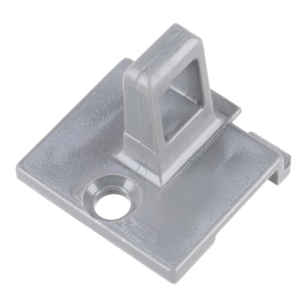 Gray metal bracket on a white background
