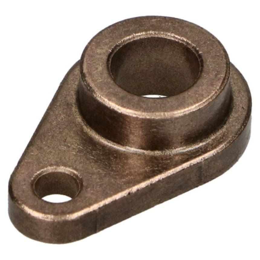 Bronze metal flange on a white background
