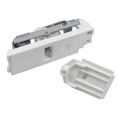 White window handle mechanism on a white background