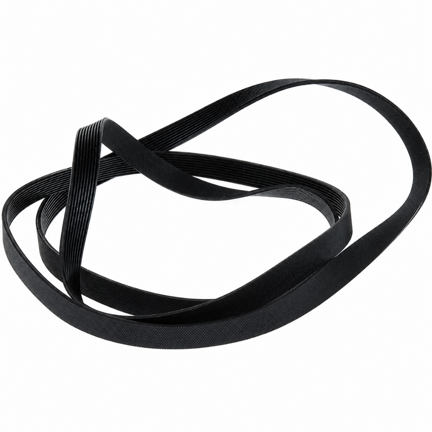 Black belt on a white background